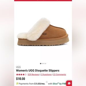 UGG Disquette size 8